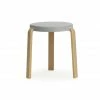 Normann Copenhagen Tap Stool Hocker Oak - H 43 X Ø 35 Cm - Grey -Qeeboo shop unnamed file 657