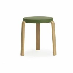 Normann Copenhagen Tap Stool Hocker Oak - H 43 X Ø 35 Cm - Olive