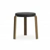Normann Copenhagen Tap Stool Hocker Walnut - H 43 X Ø 35 Cm - Black -Qeeboo shop unnamed file 665