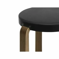 Normann Copenhagen Tap Stool Hocker Walnut - H 43 X Ø 35 Cm - Black -Qeeboo shop unnamed file 667
