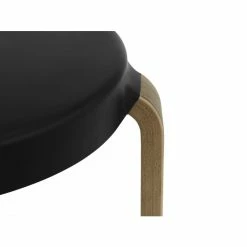 Normann Copenhagen Tap Stool Hocker Walnut - H 43 X Ø 35 Cm - Black -Qeeboo shop unnamed file 669