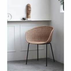 House Doctor Hapur Korbsessel - 2er Set - 2 Stück à 49x58x78 Cm - Natur -Qeeboo shop unnamed file 67