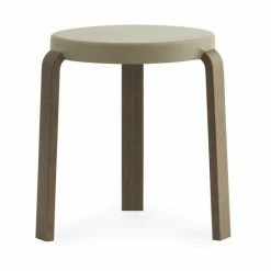 Normann Copenhagen Tap Stool Hocker Walnut - H 43 X L 41 X Ø 35 Cm - Sand