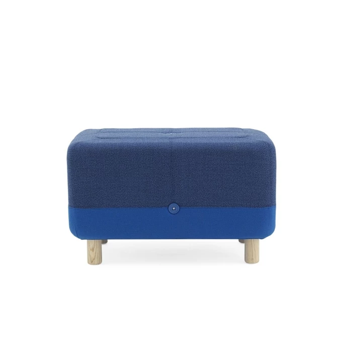 Normann Copenhagen Sumo Pouf - H 40 X B 65 X T 45 Cm - Blue Hybrid 3 Normann Copenhagen Sumo Pouf - H 40 X B 65 X T 45 Cm - Blue Hybrid
