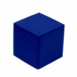 Hey-SIGN Quart Sitzhocker Quadratisch Aus Naturfilz - 40x40 X Höhe 40 Cm - Dunkelblau