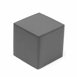 Hey-SIGN Quart Sitzhocker Quadratisch Aus Naturfilz - 45x45 X Höhe 45 Cm - Anthrazit