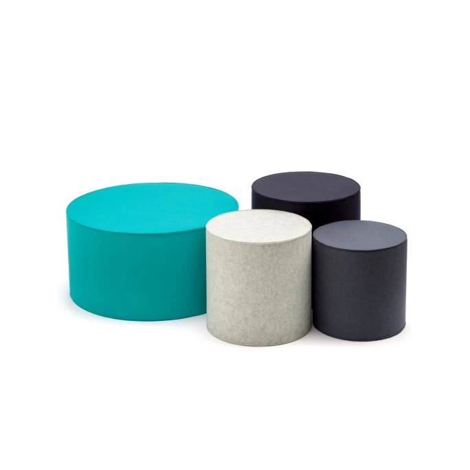 Hey-SIGN Rondo Sitzhocker Rund Aus Naturfilz - Ø 40 X Höhe 40 Cm - Graphit 4 Hey-SIGN Rondo Sitzhocker Rund Aus Naturfilz - Ø 40 X Höhe 40 Cm - Graphit – Bild 2