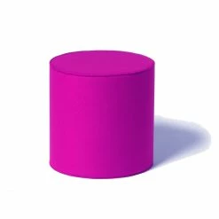 Hey-SIGN Rondo Sitzhocker Rund Aus Naturfilz - Ø 40 X Höhe 40 Cm - Rosa