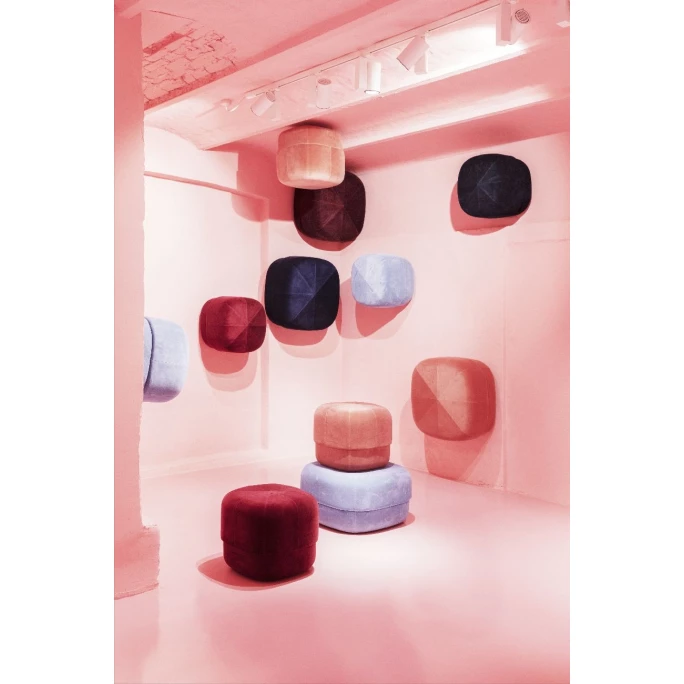 Normann Copenhagen Circus Pouf Hocker - 40x46x46 Cm - Blush 4 Normann Copenhagen Circus Pouf Hocker - 40x46x46 Cm - Blush – Bild 2