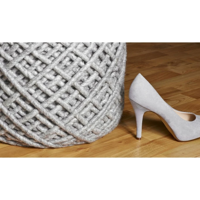 Obsession My Pouf Royal Hocker - 40x40 Cm - Silver 4 Obsession My Pouf Royal Hocker - 40x40 Cm - Silver – Bild 2