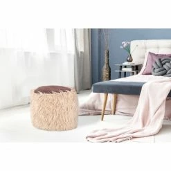 Kayoom FELLPOUF Bobtail 125 - 45x45x38 Cm - Beige / Braun -Qeeboo shop unnamed file 875