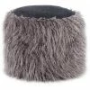 Kayoom FELLPOUF Bobtail 125 - 45x45x38 Cm - Dunkelgrau / Schwarz -Qeeboo shop unnamed file 876