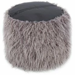 Kayoom FELLPOUF Bobtail 125 - 45x45x38 Cm - Dunkelgrau / Schwarz 10 Kayoom FELLPOUF Bobtail 125 - 45x45x38 Cm - Dunkelgrau / Schwarz -Qeeboo shop unnamed file 878