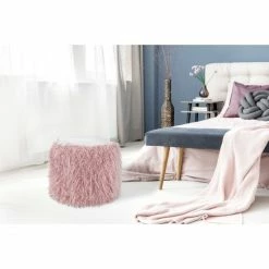 Kayoom FELLPOUF Bobtail 125 - 45x45x38 Cm - Rosa / Grau 13 Kayoom FELLPOUF Bobtail 125 - 45x45x38 Cm - Rosa / Grau -Qeeboo shop unnamed file 893