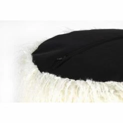 Kayoom FELLPOUF Bobtail 125 - 45x45x38 Cm - Weiß / Rosa -Qeeboo shop unnamed file 898