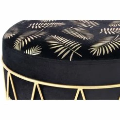 Kayoom HOCKER Cleopatra 225 - 40x40x37 Cm - Schwarz / Gold -Qeeboo shop unnamed file 914