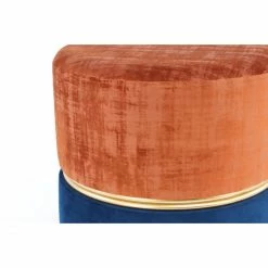 Kayoom HOCKER Cleopatra 625 - 40x40x40 Cm - Braun / Dunkelblau -Qeeboo shop unnamed file 944