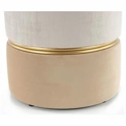 Kayoom HOCKER Cleopatra 625 - 40x40x40 Cm - Elfenbein / Beige -Qeeboo shop unnamed file 952