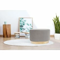 Kayoom HOCKER Nano 410 - 55x35,5x43 Cm - Hellbraun / Grau -Qeeboo shop unnamed file 971